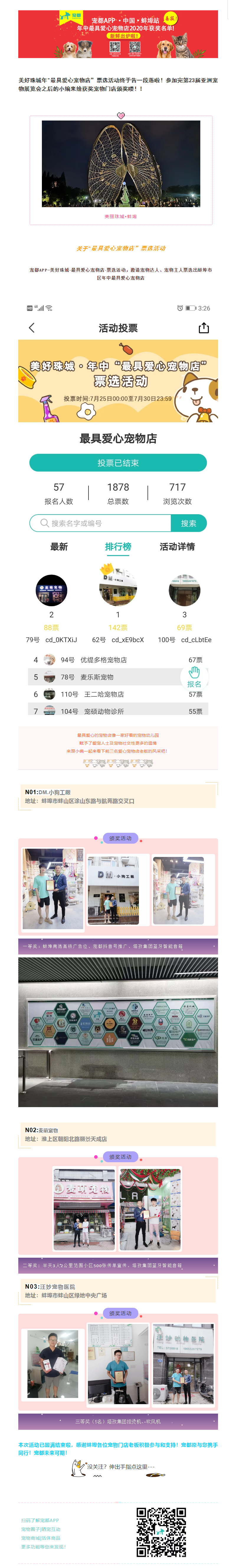 喜報(bào)！2020年寵都APP?中國(guó)?美麗珠城?蚌埠站---最具愛心寵物店獲獎(jiǎng)名單新鮮出爐啦！